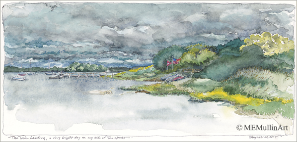 Stormy Skies Over North Bay print by MEMullinArt