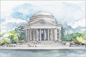 The Jefferson Memorial print by MEMullin