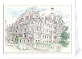 Old Executive Office Building notecard by MEMullin