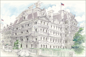 Old Executive Office Building print  by MEMullin