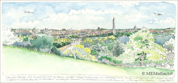 The View from Arlington House print by MEMullin