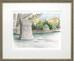 Waiting for the Swan Boat, Boston Public Garden frame