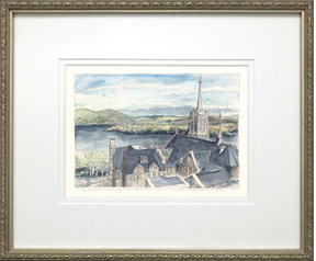 Above the Catholic Chapel to the Hudson frame