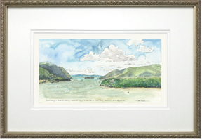 The Hudson River from Trophy Point frame