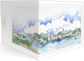 MEMullinArt - Big Beach to Crosby's Wraparound Notecard