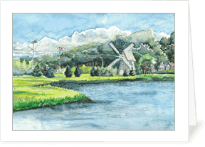 MEMullinArt - Salt Marsh Notecard