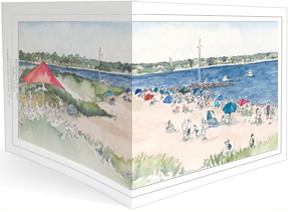 Dowses Beach and East Bay, Osterville Notecard