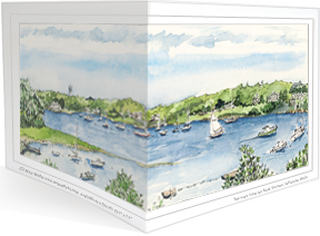 The Narrows, Cotuit wraparound notecard