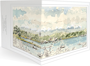 MEMullinArt - Tim's Cove, to Cotuit Wraparound Notecard