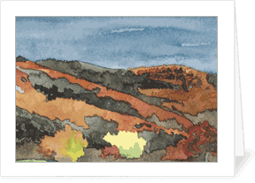MEMullinArt -- The Hills Behind the Superintendent's Quarters
