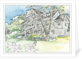 MEMullinArt - Barney Park Notecard