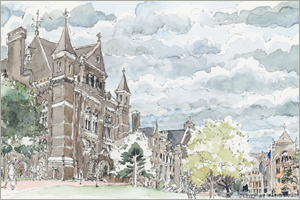 Georgetown University, Spring 2017 print by MeMullin