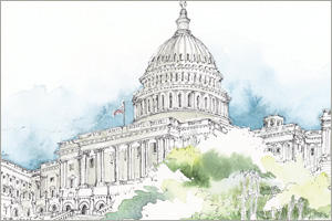 The Capitol Building print by MEMullin