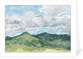 MEMullinArt - The Blue Ridge Notecard