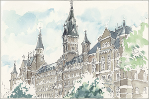 Healy Hall, Georgetown University print by MEMullin