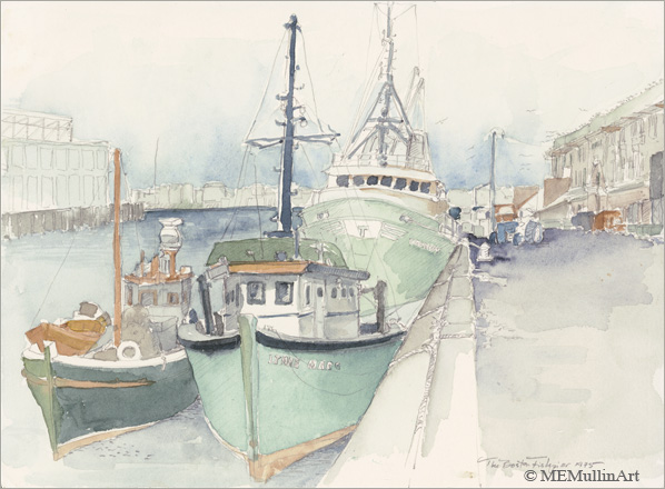 MEMullinArt - Tied Up At The Boston Fish Pier