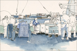 MEMullinArt - Unloading the Catch