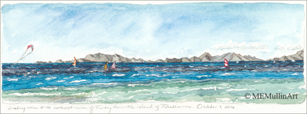 The Aegean Sea: the Turkish Coast print by Mary Mullin