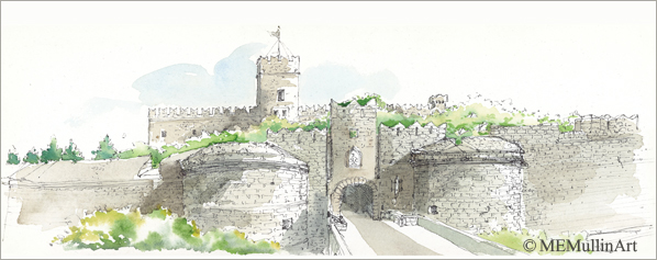 Gate d'Amboise, Rhodes, Greece by Mary Mullin