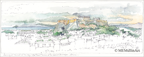 The Parthenon, Athens print by Mary Mullin