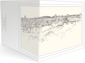 The Tiber River wraparound card by Mary Mullin
