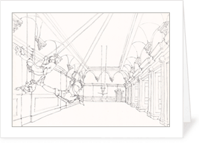 The Hotel Del Coronado notecard by Mary Mullin