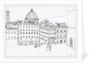The Hotel Del Coronado notecard by Mary Mullin
