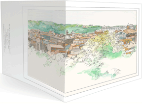 Rome wraparound card by Mary Mullin