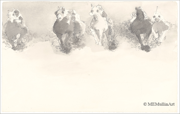 Pencil Races print by Mary Mullin