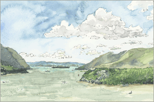 MEMullinArt -- The Hudson from Trophy Point
