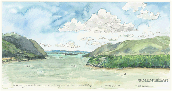 MEMullingArt -- The Hudson River from Trophy Point