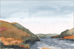 MEMullinArt -- The Hills behind Quarters 101