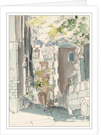 Back Bay, Boston notecard by Mary Mullin