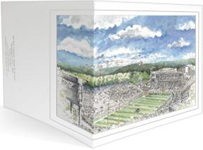 MEMullinArt - Michie Stadium Wraparound Notecard